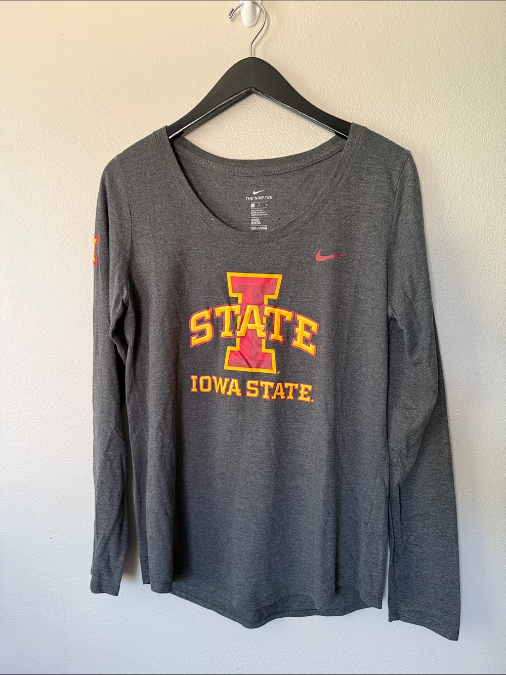 Nike Women’s Iowa State Cyclones Long Sleeve Athletic Cut Shirt Big 12 Medium